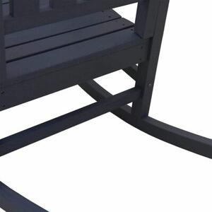 Ogrodowe krzesło bujańce granatowy 92 x 70 x 108cm hdpe