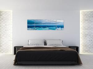 Obraz - Fale morskie (170x50 cm)