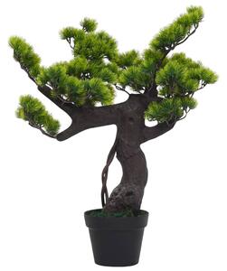 Sztuczne bonsai z sosny, z doniczką, 70 cm, zielone