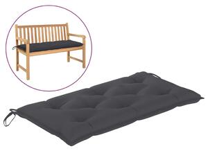 Poduszka na ławkę ogrodową, antracytowa, 110x50x7 cm, tkanina