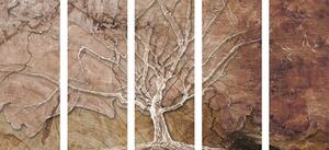 5-częściowy obraz korona drzewa