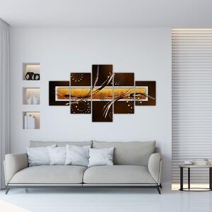 Obraz abstrakcji - Motyle (125x70 cm)