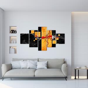 Abstrakcyjny obraz - Tancerka (125x70 cm)