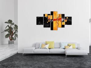 Abstrakcyjny obraz - Tancerka (125x70 cm)