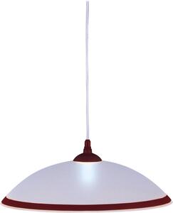 Ponadczasowa biało-brązowa lampa wisząca do kuchni K-3511 z serii UFO