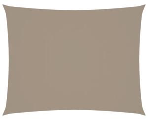 Prostokątny żagiel ogrodowy, tkanina oxford, 3,5x4,5 m, taupe