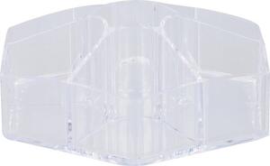 Organizer na kosmetyki DELUXA ø 23 cm, transparentny