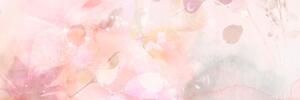 Obraz jesienne liście z różowym odcieniem
