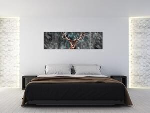 Obraz - Majestatyczność jelenia (170x50 cm)