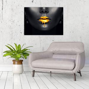 Obraz - Usta kobiety (70x50 cm)