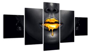 Obraz - Usta kobiety (125x70 cm)