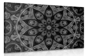 Obraz hipnotyczna Mandala w wersji czarno-białej