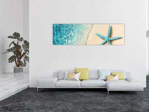 Obraz - Rozgwiazda na plaży (170x50 cm)
