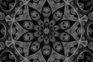 Obraz hipnotyczna Mandala w wersji czarno-białej