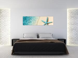 Obraz - Rozgwiazda na plaży (170x50 cm)