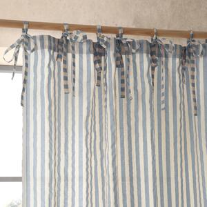 Niebieska firanka 140x183 cm Zanzibar Stripe – Pineapple Elephant