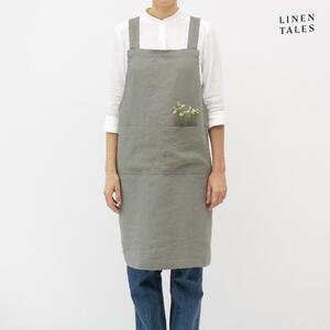 Lniany fartuch Khaki – Linen Tales