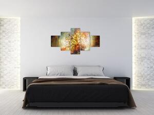 Abstrakcyjny obraz drzewa (125x70 cm)