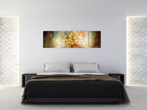 Abstrakcyjny obraz drzewa (170x50 cm)