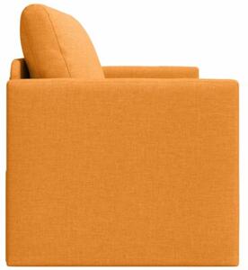 Sofa bed ciemny Å¼Ã³Åty 124 x 71 x 78 cm tkanina