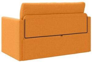 Sofa bed ciemny Å¼Ã³Åty 124 x 71 x 78 cm tkanina