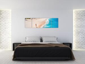 Obraz - Bieg na plaży (170x50 cm)
