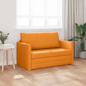 Sofa bed ciemny Å¼Ã³Åty 124 x 71 x 78 cm tkanina