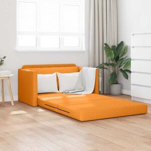 Sofa bed ciemny Å¼Ã³Åty 124 x 71 x 78 cm tkanina