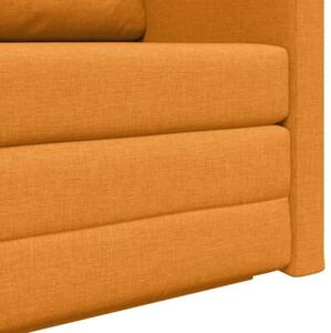 Sofa bed ciemny Å¼Ã³Åty 124 x 71 x 78 cm tkanina