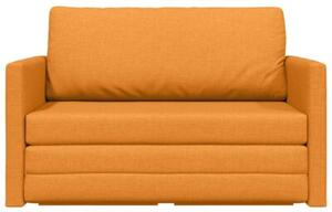 Sofa bed ciemny Å¼Ã³Åty 124 x 71 x 78 cm tkanina