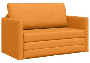 Sofa bed ciemny Å¼Ã³Åty 124 x 71 x 78 cm tkanina