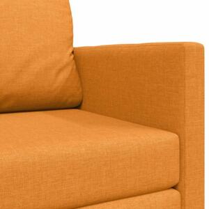 Sofa bed ciemny Å¼Ã³Åty 124 x 71 x 78 cm tkanina
