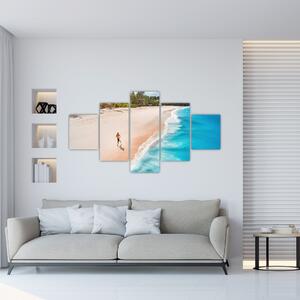 Obraz - Bieg na plaży (125x70 cm)