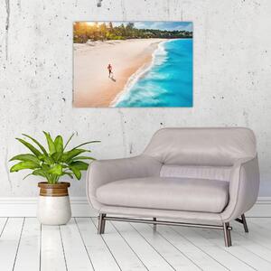 Obraz - Bieg na plaży (70x50 cm)