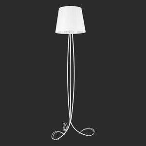 Elegancka, srebrna lampa podłogowa do salonu K-4074 z serii IRMA