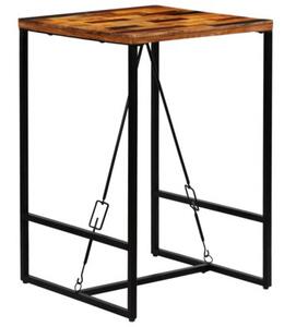Stolik barowy z litego drewna odzyskanego, 70 x 70 x 106 cm