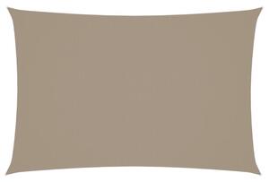 Prostokątny żagiel ogrodowy z tkaniny oxford, 2x4 m, taupe