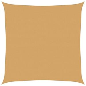 Żagiel przeciwsłoneczny, 160 g/m², piaskowy, 5x5 m, hdpe