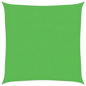 Żagiel przeciwsłoneczny, 160 g/m², jasnozielony, 3x3 m, hdpe