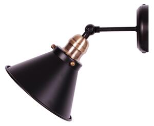 Reflektor ścienny z metalowym, loftowym kloszem K-8038W-1 z serii MORENO