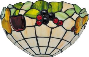 Dekoracyjna, witrażowa lampa ścienna z owocami K-W12550 z serii FRUIT