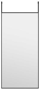 Lustro na drzwi, czarne, 30x60 cm, szkÅo i aluminium
