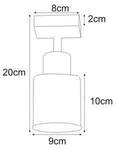 Minimalistyczna, druciana, szara lampa ścienna K-4580 z serii TROY GRAY