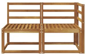Modułowa sofa na zewnątrz 2 sztuka naturalny lite drewno akacji