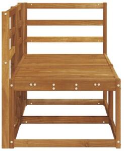 Modułowa sofa na zewnątrz 2 sztuka naturalny lite drewno akacji