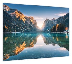 Obraz - Górskie jezioro (70x50 cm)