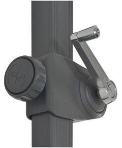 Parasol wiszący z aluminiowym słupkiem, 300 cm, terakota