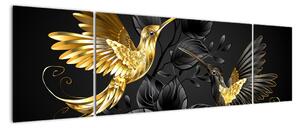 Obraz - Kolibry oczami artysty (170x50 cm)