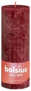 Bolsius Świece pieńkowe Shine, 4 szt., 190x68 mm, aksamitna czerwień