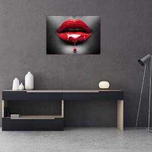 Obraz kobiecych ust (70x50 cm)